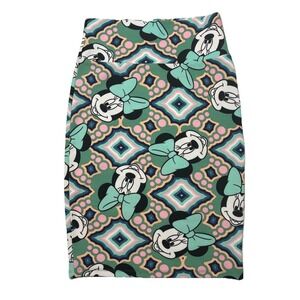 LuLaRoe Disney Minnie Mouse Cassie Pencil Skirt XS Geometric Print